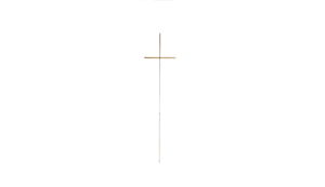 ornement croix laiton fil